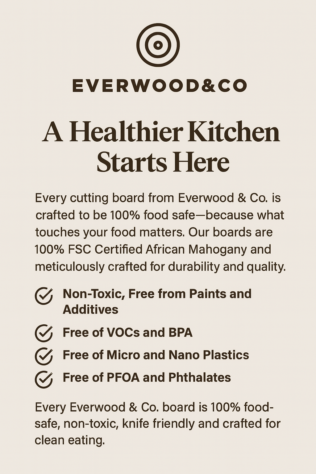 Our Exclusive Signature Premium Round Cutting Board - End Grain - LARGE