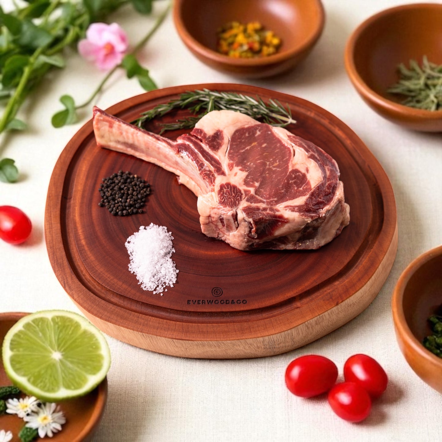 Our Exclusive Signature Premium Round Cutting Board - End Grain - MEDIUM