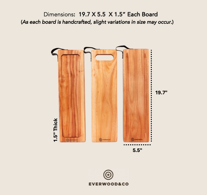 Premium "3 Sisters Cut" Board Set - Versatilty that last - End Grain