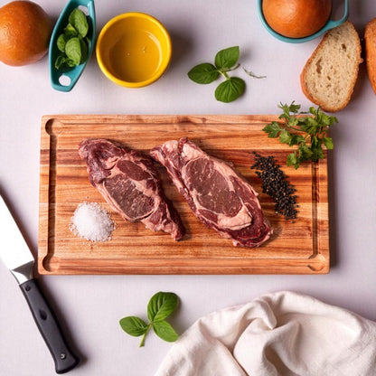 Premium "Snooker Cut"  Board - Rectangular Shape Cutting Boards With Extra Juice Grove - LARGE